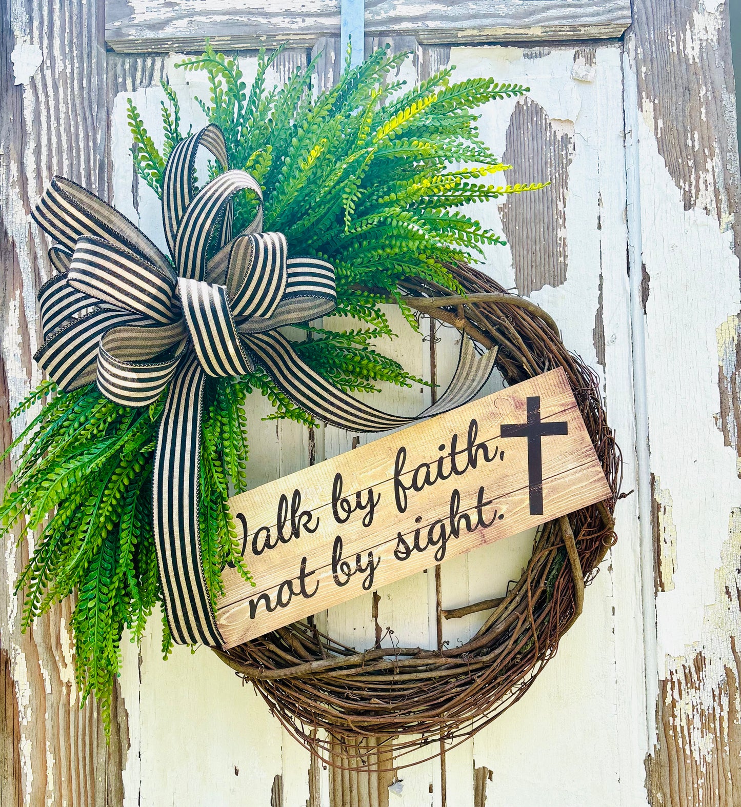 Walk By Faith Wreath