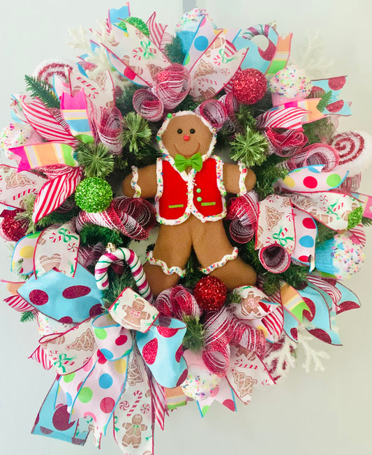 Gingerbread & Candy Wreath