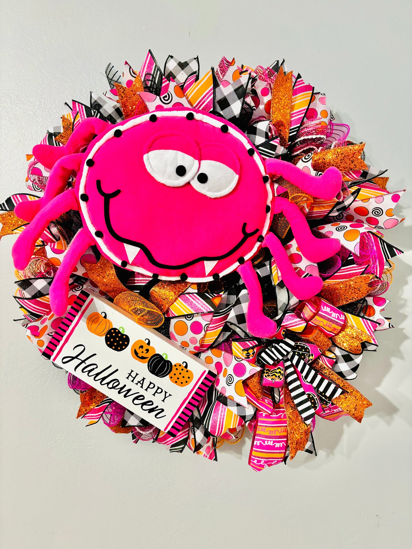 Cute Spider Halloween Wreath