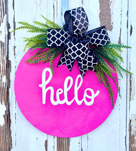 Hello Doorhanger (P/W)